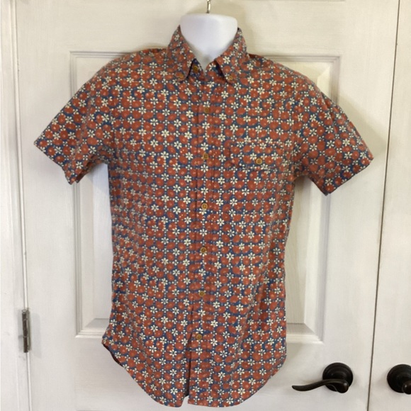 J.Crew Cotton Button Down Short Sleeve Shirt XS - Picture 1 of 6